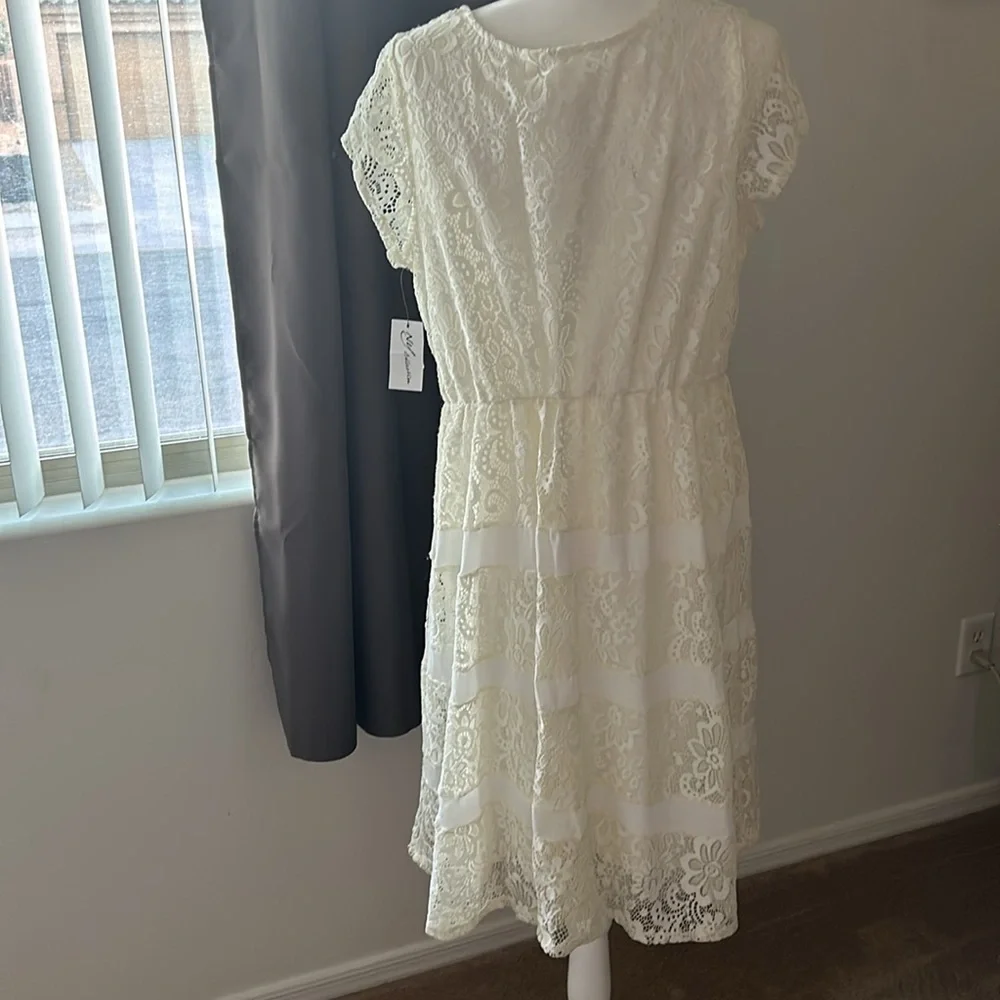 NWT NY Collection Lace Fit & Flare Dress